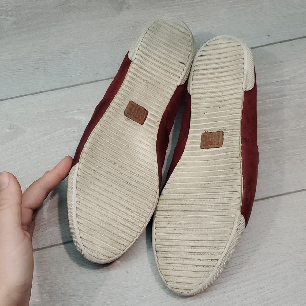 Frye Womens Melanie Leather Burn red Comfort Loafer Flats shoes sz 8M - Picture 11 of 15